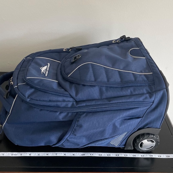 High Sierra Freewheel Wheeled Laptop Backpack, True Navy, 20.5 x 13.5 x 8-Inch - Picture 6 of 14